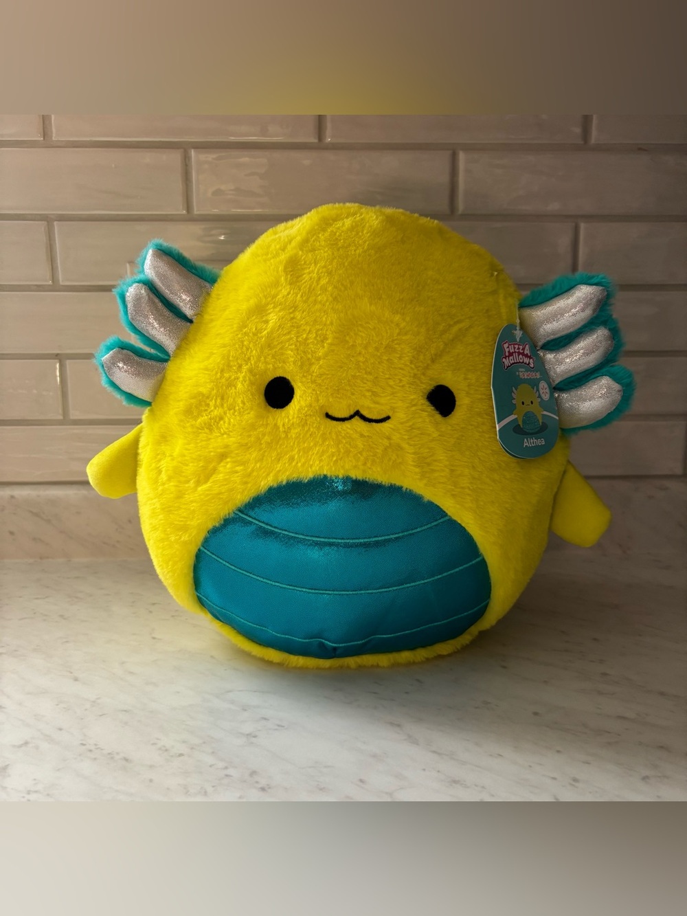 Althea the Axolotl Squishmallow FuzzAMallow